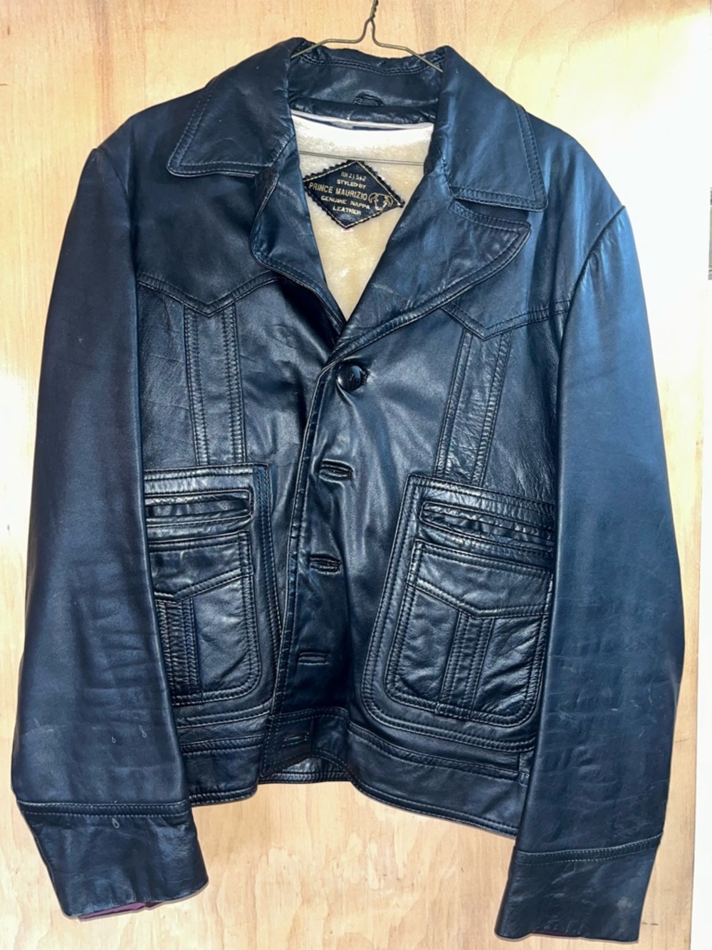 Women’s Vintage “Styled By Prince Maurizio” Genuine Leather Jacket - GREAT COND.
